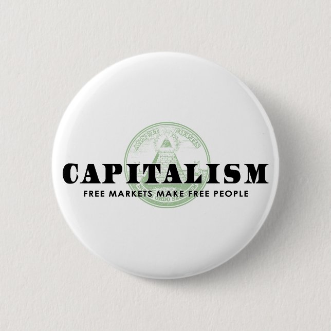 Capitalism Button (Front)