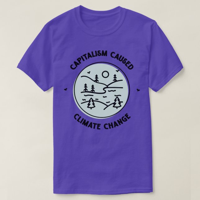 Capitalism Caused Climate Change2 T-Shirt (Design Front)