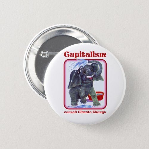 Capitalism caused Climate Change Button