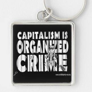 Capitalism is Organized Crime Keychain