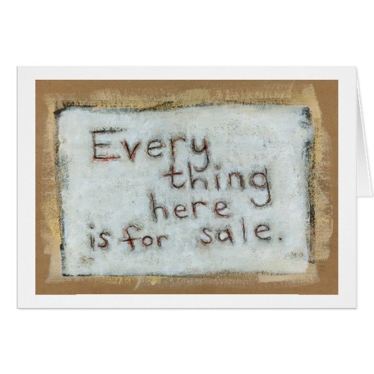 Capitalism painting raw primitve fun modern art (Front Horizontal)