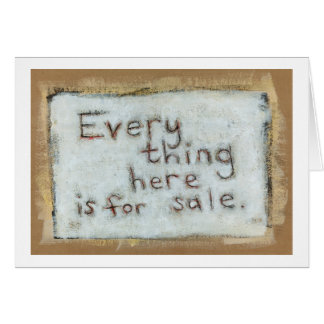 Capitalism painting raw primitve fun modern art cards