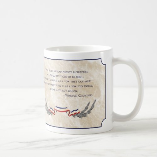 Capitalism _ Winston Churchill Coffee Mug