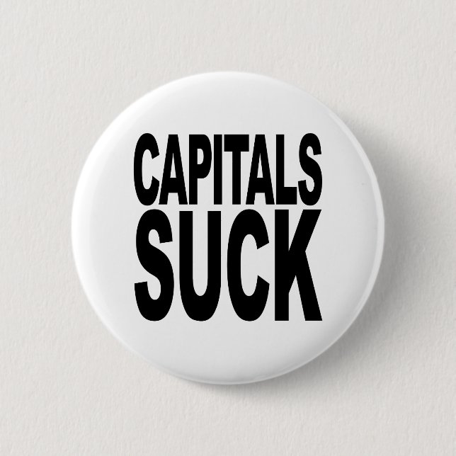 Capitals Suck Button (Front)