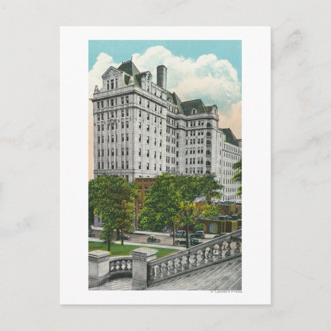 Capitol Approach View of NY Telephone Co. Bldg Postcard (Front)