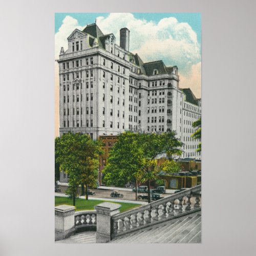 Capitol Approach View of NY Telephone Co Bldg Poster