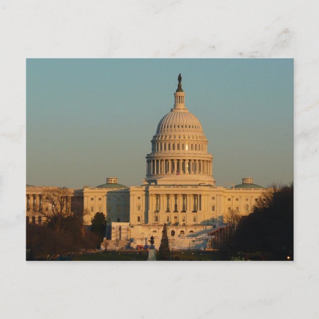Capitol at Christmas Washington DC Holiday (Front)