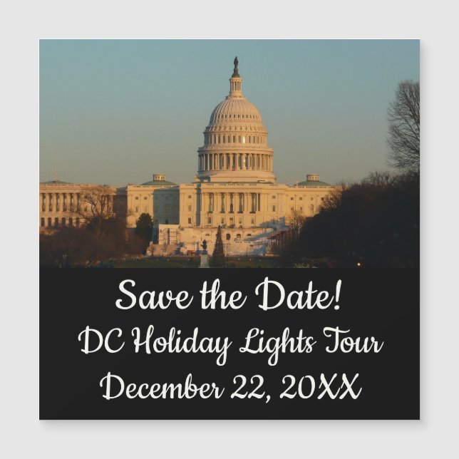 Capitol at Christmas Washington DC Holiday (Front)
