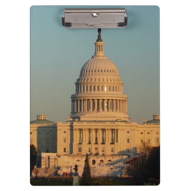 Capitol at Christmas Washington DC Holiday Clipboard (Front)