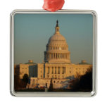 Capitol at Christmas Washington DC Holiday Metal Ornament