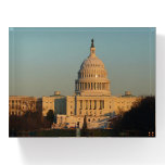 Capitol at Christmas Washington DC Holiday Paperweight