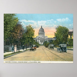 Capitol Ave., Little Rock, AR Vintage Poster