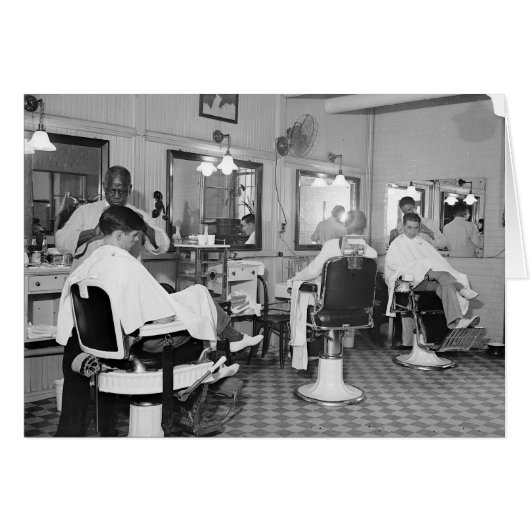 Capitol Barber Shop, 1938 Cards (Front Horizontal)