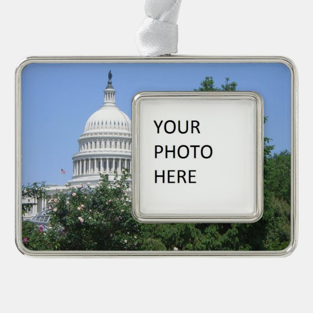 Capitol Building from Bartholdi Park Christmas Ornament (Front)