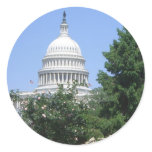 Capitol Building from Bartholdi Park Classic Round Sticker