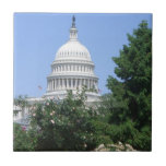 Capitol Building from Bartholdi Park in Washington Ceramic Tile