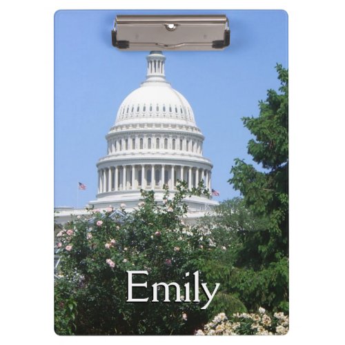 Capitol Building from Bartholdi Park in Washington Clipboard