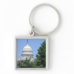 Capitol Building from Bartholdi Park in Washington Keychain