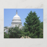 Capitol Building from Bartholdi Park in Washington Postcard