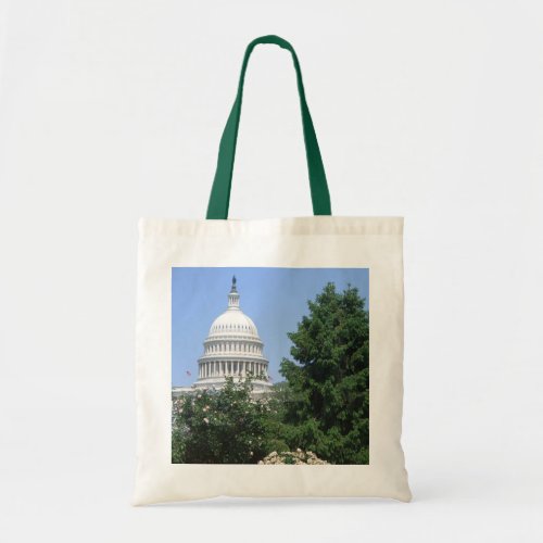 Capitol Building from Bartholdi Park in Washington Tote Bag