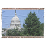 Capitol Building from Bartholdi Park Throw Blanket