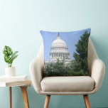 Capitol Building from Bartholdi Park Throw Pillow