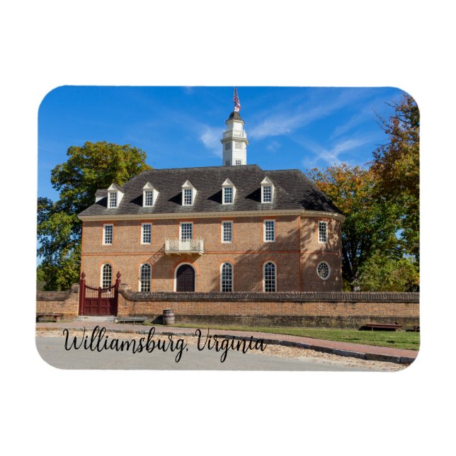 Capitol building in Colonial Williamsburg Magnet (Horizontal)