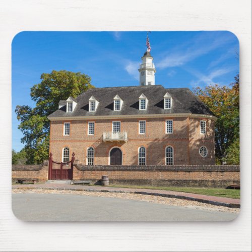 Capitol building in Colonial Williamsburg Mouse Pad