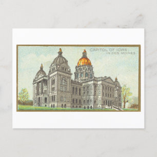 Capitol Building in Des Moines, Iowa, Vintage Postcard