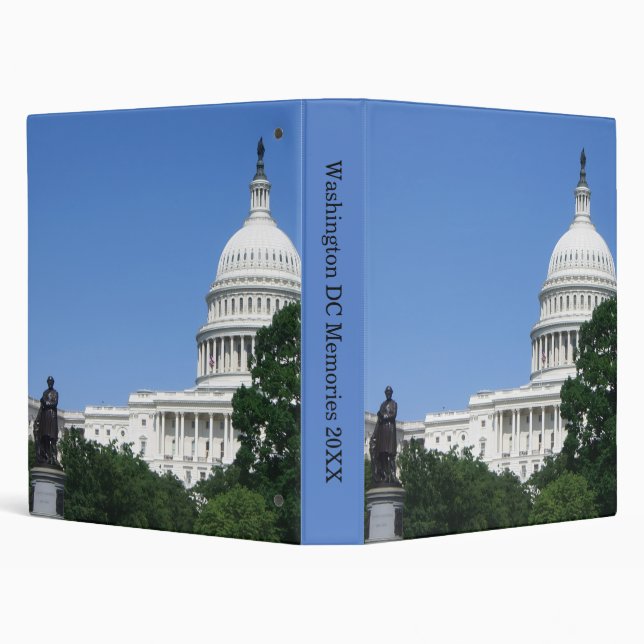 Capitol Building in Washington DC 3 Ring Binder (Background)