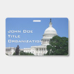 Capitol Building in Washington DC Badge