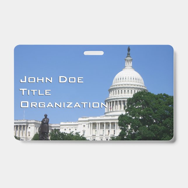 Capitol Building in Washington DC Badge (Front)