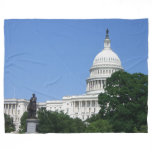 Capitol Building in Washington DC Fleece Blanket
