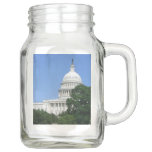 Capitol Building in Washington DC Mason Jar