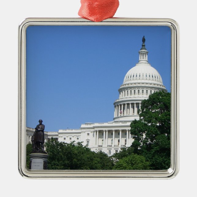 Capitol Building in Washington DC Metal Ornament (Front)