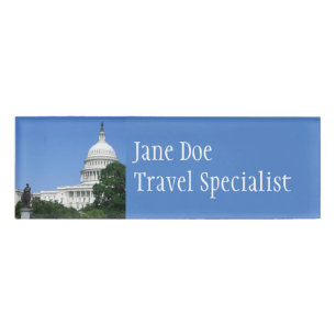 Capitol Building in Washington DC Name Tag