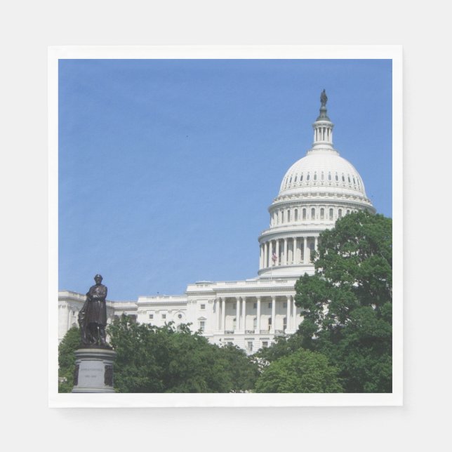 Capitol Building in Washington DC Napkins (Front)