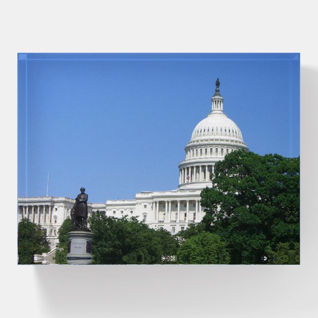 Capitol Building in Washington DC Paperweight (Front)