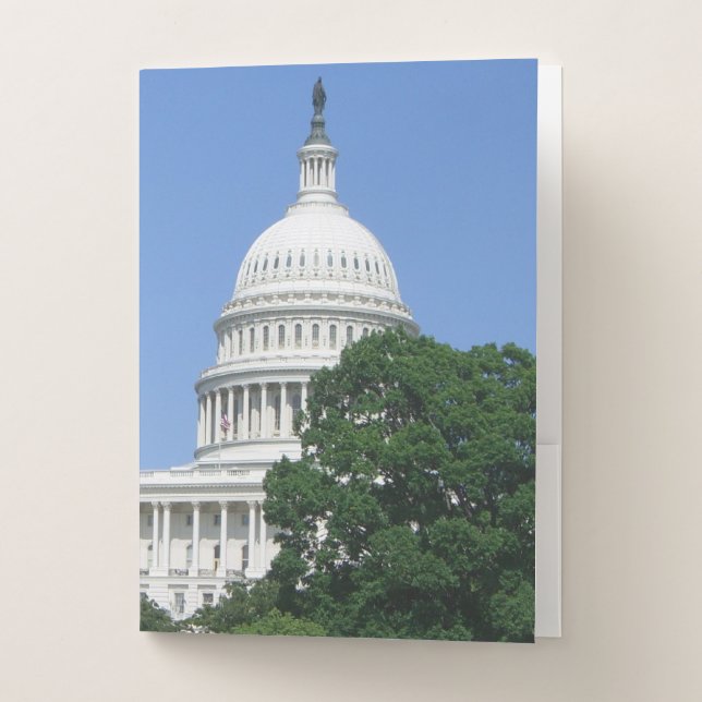Capitol Building in Washington DC Pocket Folder (Front)