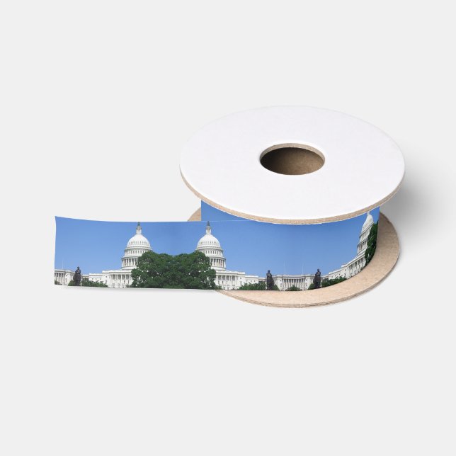 Capitol Building in Washington DC Satin Ribbon (Spool)