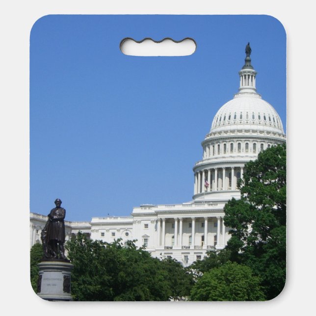 Capitol Building in Washington DC Seat Cushion (Front Vertical)