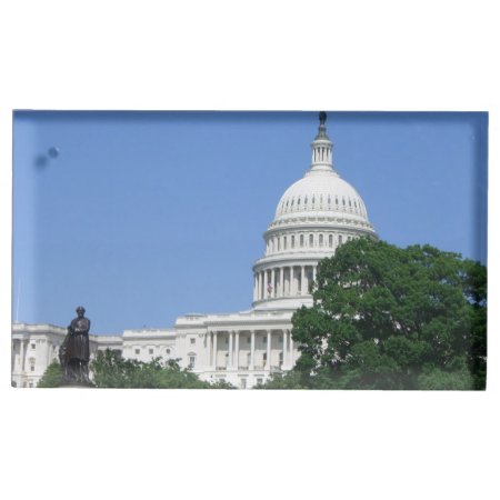 Capitol Building In Washington Dc Table Card Holder