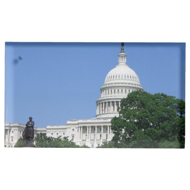 Capitol Building in Washington DC Table Card Holder (Front)
