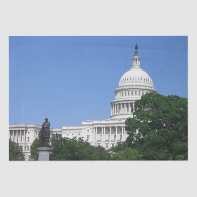 Capitol Building in Washington DC Tissue Paper (Front)