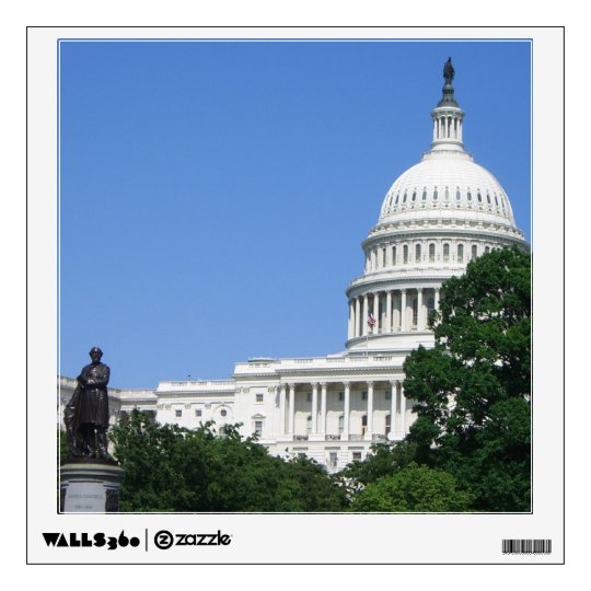 Capitol Building In Washington Dc Wall Decal Zazzle