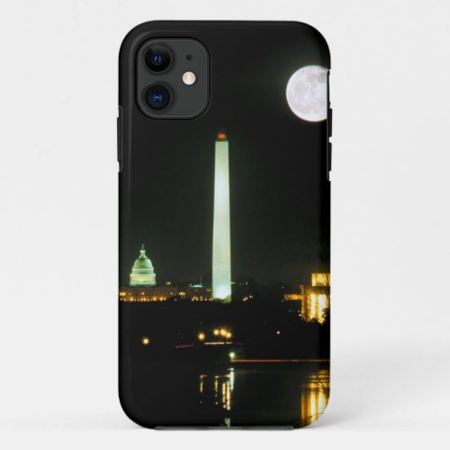 Capitol Building Lincoln Memorial Washington iPhone 11 Case