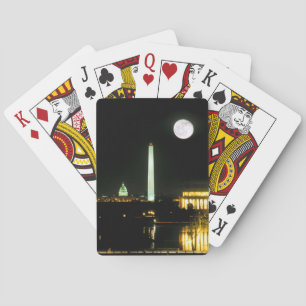 Capitol Building, Lincoln Memorial, Washington Poker Cards