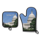 Capitol Building Oven Mitt & Pot Holder Set