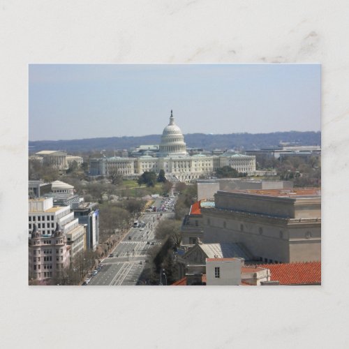 Capitol Building Pennsylvania Ave Washington DC Postcard