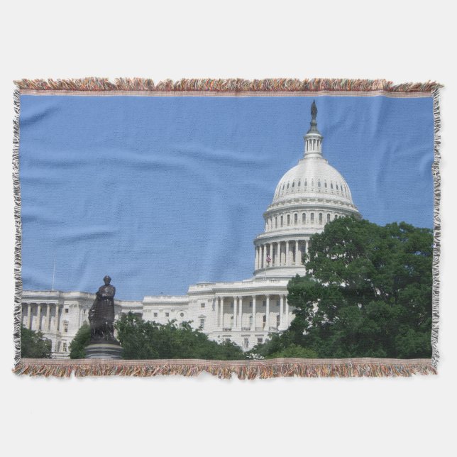 Capitol Building Throw Blanket (Front)